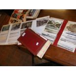 Five albums of vintage postcards relating to The I