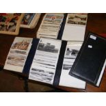 Five albums of vintage postcards relating to The I