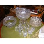 Various collectable cut glassware