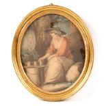 A 19TH CENTURY MEZZOTINT OF PETITE LAITIERE ANGLAISE GRAVURE JAMES NORTHCOTE BONNEFOY CHEREAU 1787