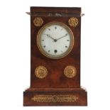 FIEFFE, A PARIS. AN 18TH CENTURY FRENCH MANTEL CLOCK the ormolu-mounted burr elm case of rectangular