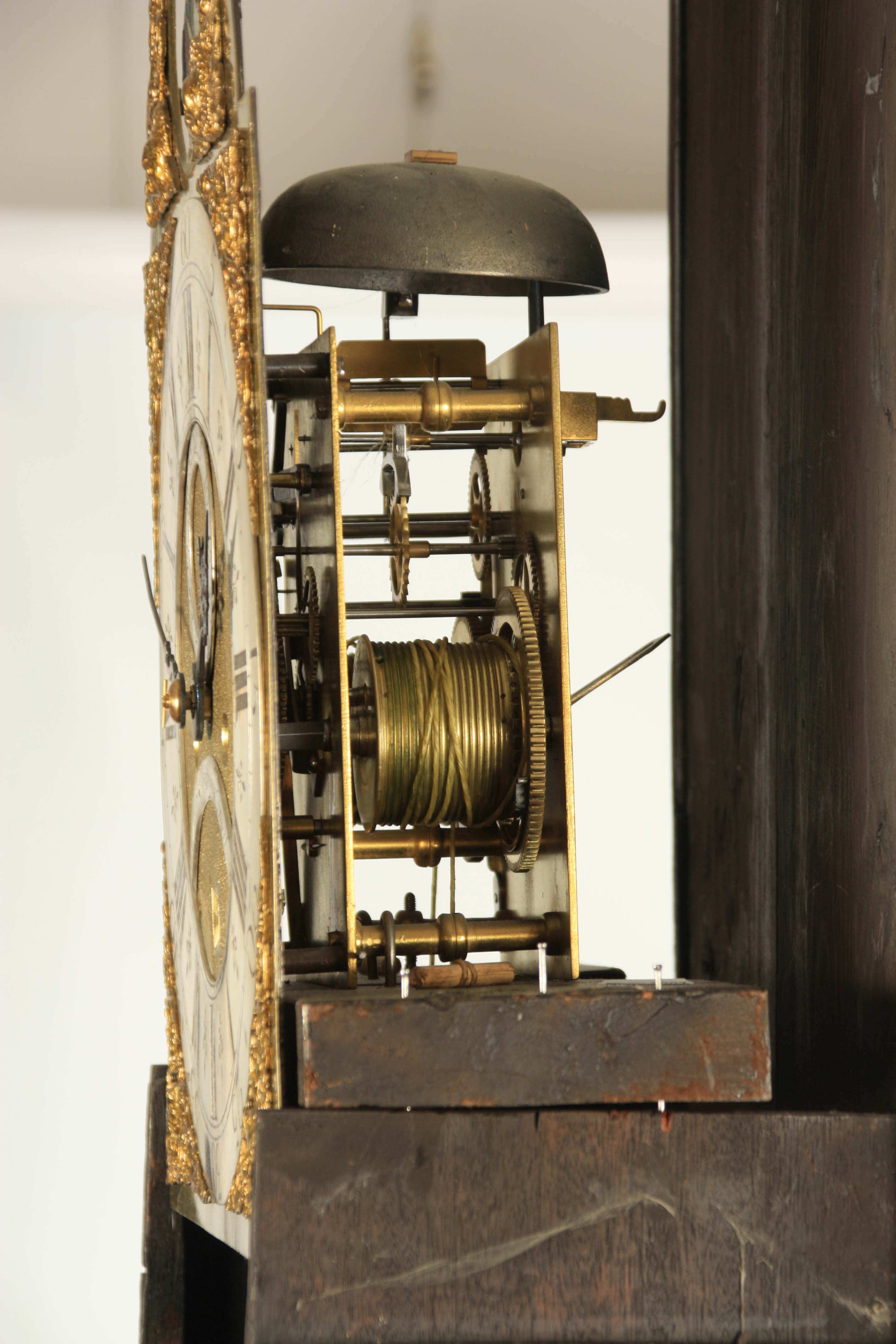 THOMAS WILLMSHURST DEAL. A GEORGE III MAHOGANY 8-DAY ROCKING SHIP LONGCASE CLOCK the 12” brass - Image 5 of 7