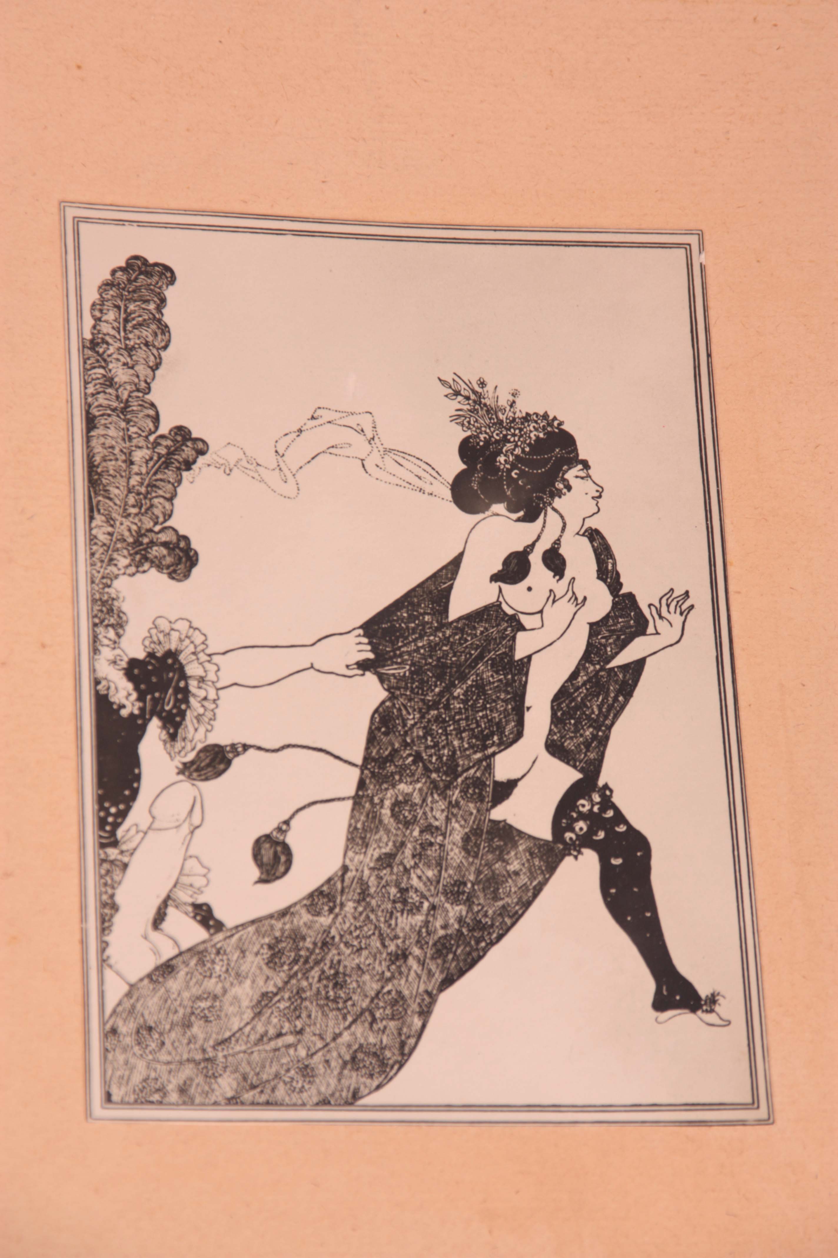 AUBREY BEARDSLEY. A SET OF EIGHT ENGRAVINGS illustrating Aristophanes' Lysistrata, one of - Image 5 of 11