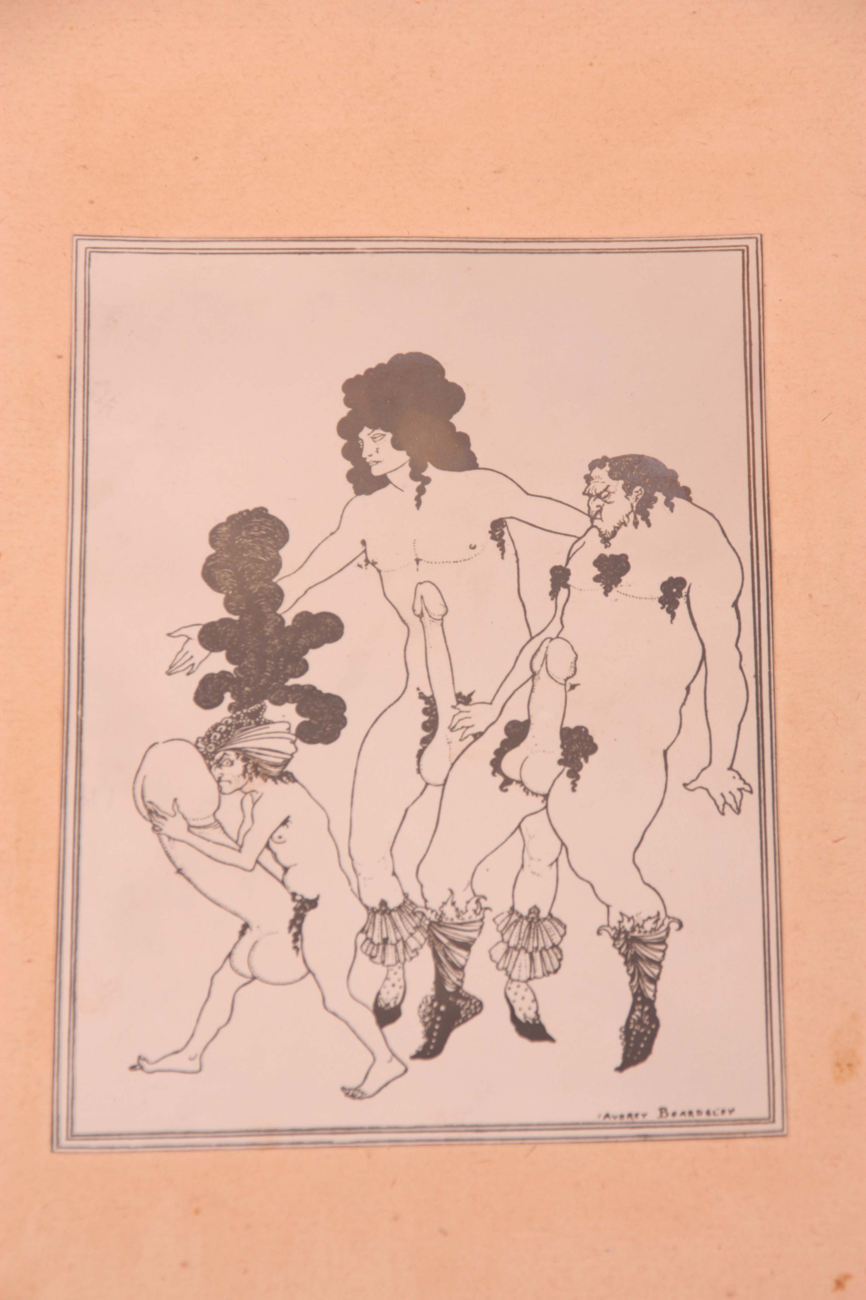 AUBREY BEARDSLEY. A SET OF EIGHT ENGRAVINGS illustrating Aristophanes' Lysistrata, one of - Image 7 of 11