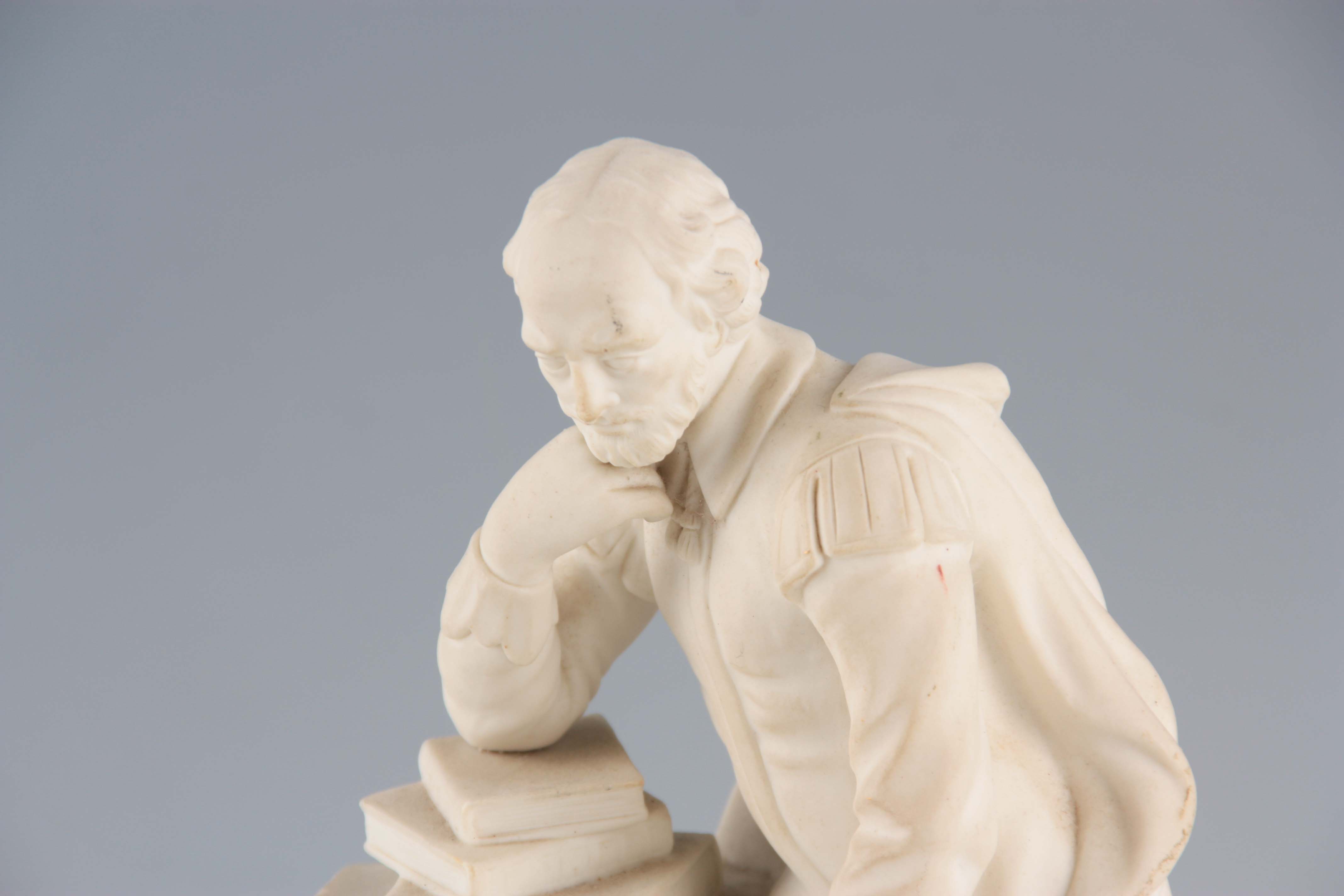 A 19TH CENTURY PARIAN WARE FIGURE OF A SCHOLAR 25cm high - Image 2 of 4