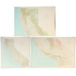A COLLECTION OF THREE UNITED STATES DEPARTMENT OF THE INTERIOR GEOLOGICAL SURVEY MAPS comprising the