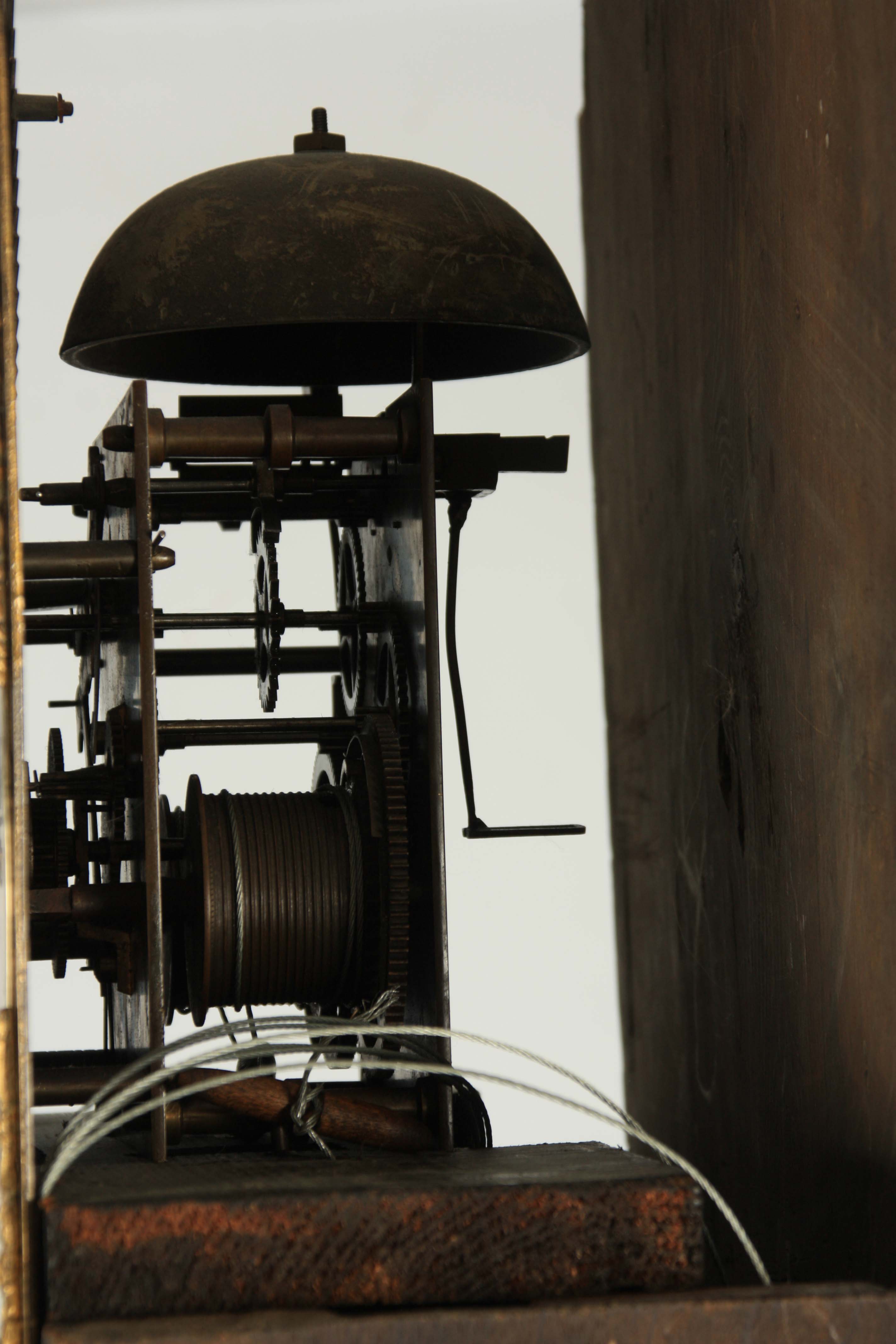 W. & F. HOWARTH, BLACKBURN. A GEORGE III LONGCASE CLOCK the oak and crossbanded mahogany case having - Image 6 of 7