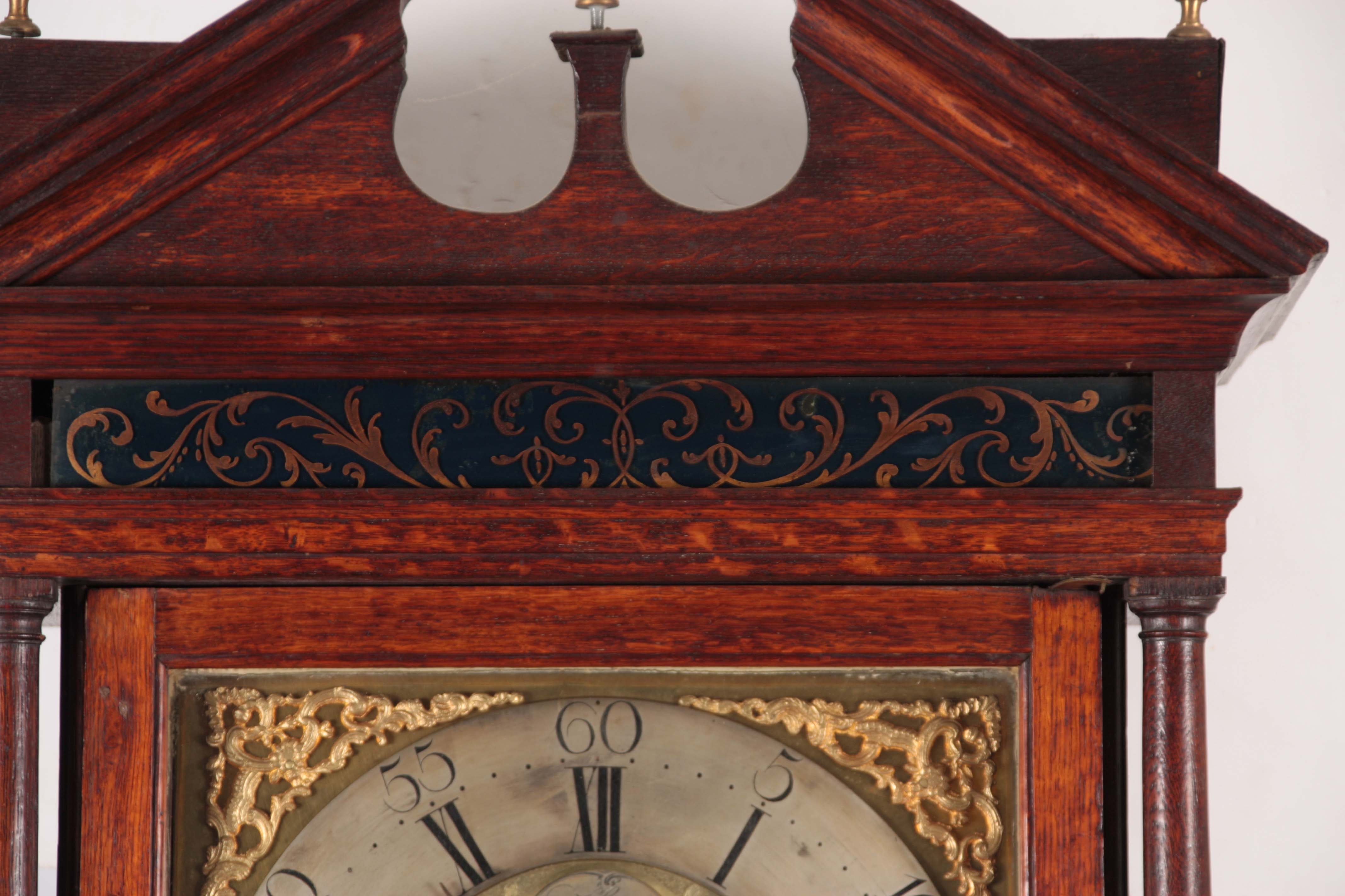 THOMAS HOUGHTON, CHORLEY. A SMALL GEORGE III OAK 30-HOUR LONGCASE CLOCK the case having an - Image 3 of 9