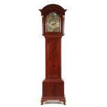 THOMAS WILLMSHURST DEAL. A GEORGE III MAHOGANY 8-DAY ROCKING SHIP LONGCASE CLOCK the 12” brass