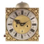 GEORGE BURGIS, LONDINI. A LATE 17TH CENTURY 10" LONGCASE CLOCK MOVEMENT the square brass dial with