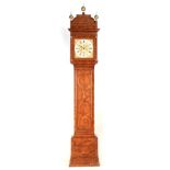 CHARLES GOODE LONDON A FINE EARLY 18TH CENTURY BURR WALNUT LONGCASE CLOCK the elegant case with