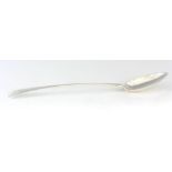 A GEORGE III OLD ENGLISH PATTERN SILVER BASTING SPOON 30.5cm overall Exeter 1807 Richard Ferris