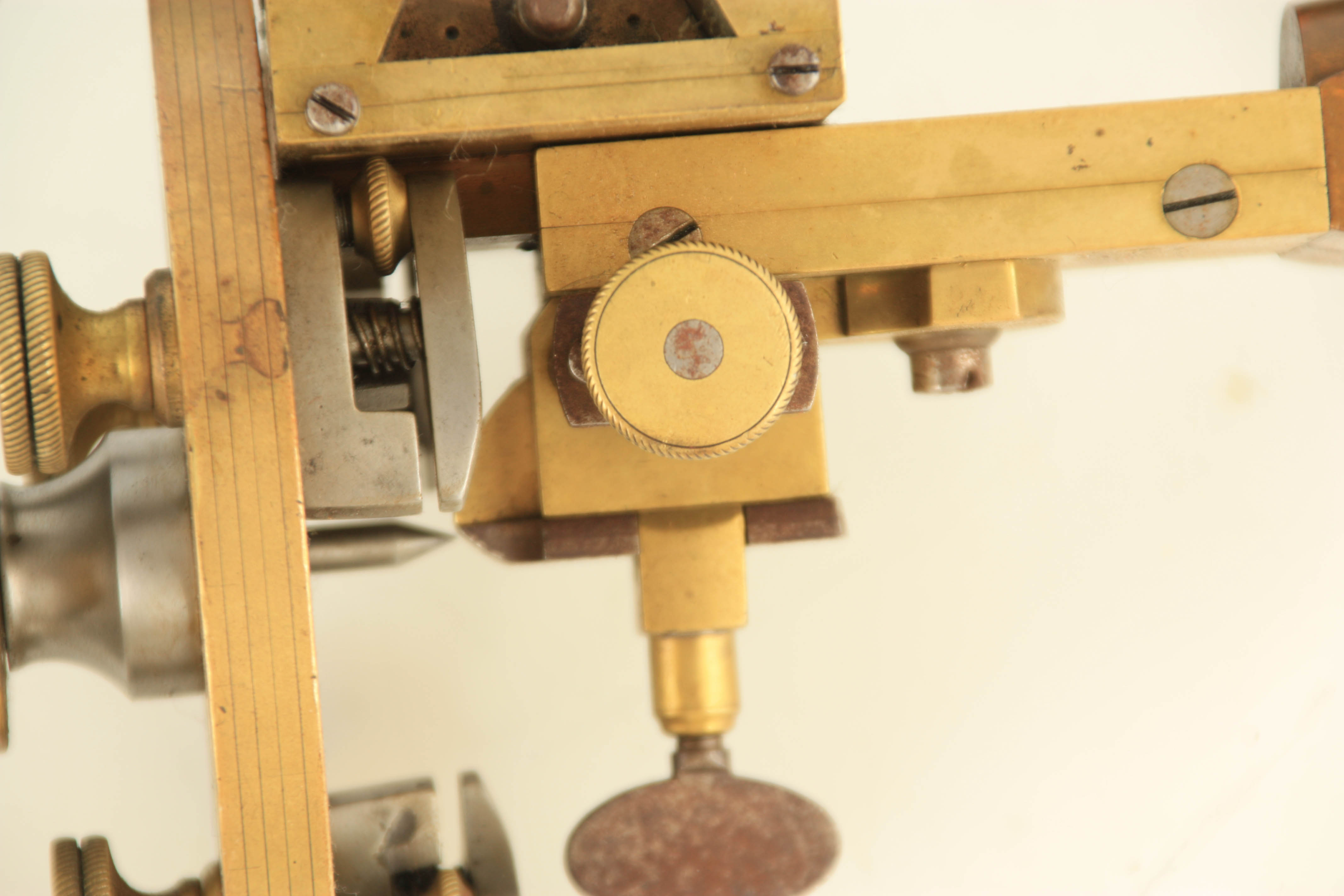 A 19TH CENTURY CAST BRASS AND STEEL WATCHMAKER'S LAITHE together with parts 51cm overall - Image 3 of 6