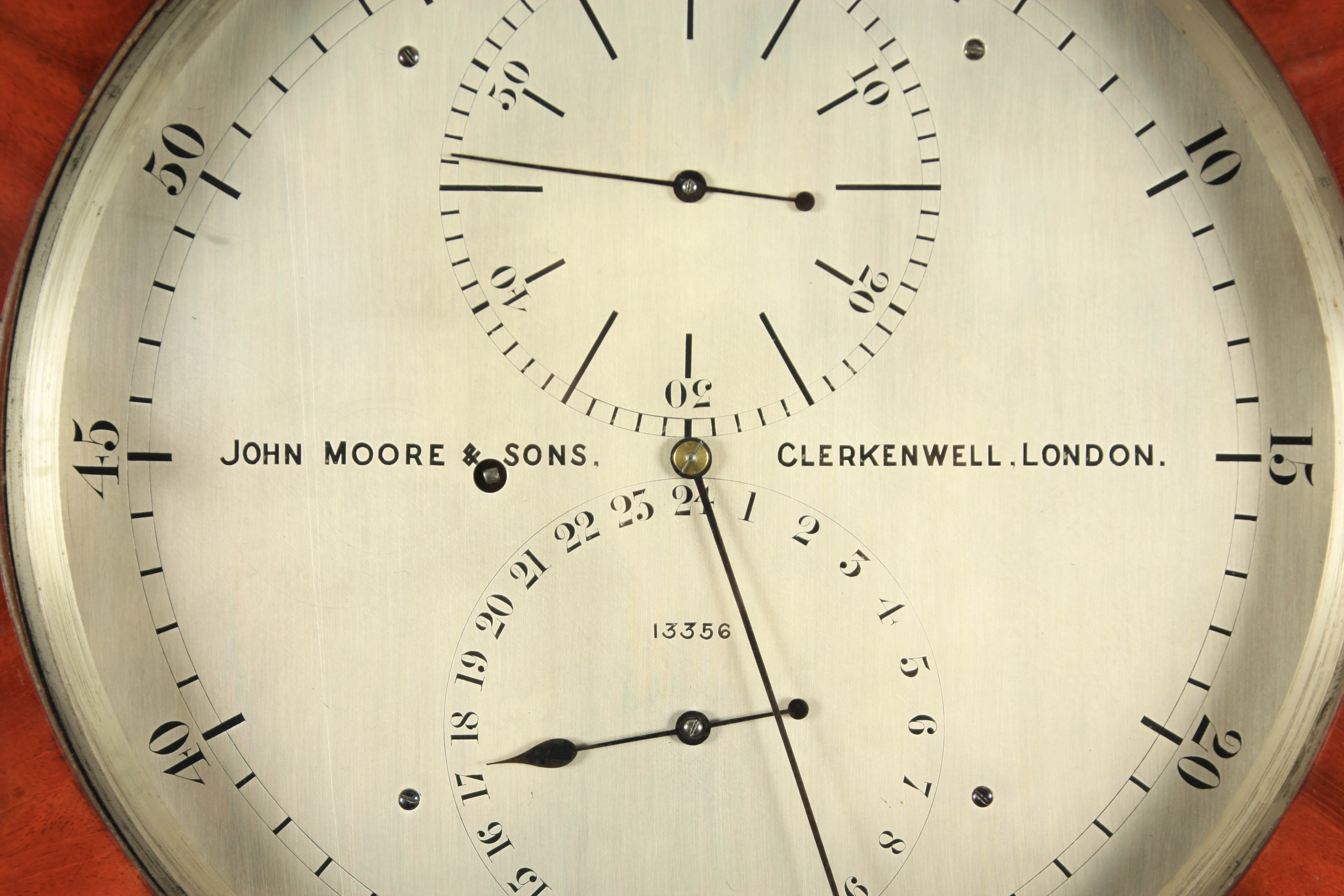 JOHN. MOORE & SONS, CLERKENWELL. LONDON. No. 13356 A REGENCY ASTRONOMICAL REGULATOR LONGCASE CLOCK - Image 2 of 7