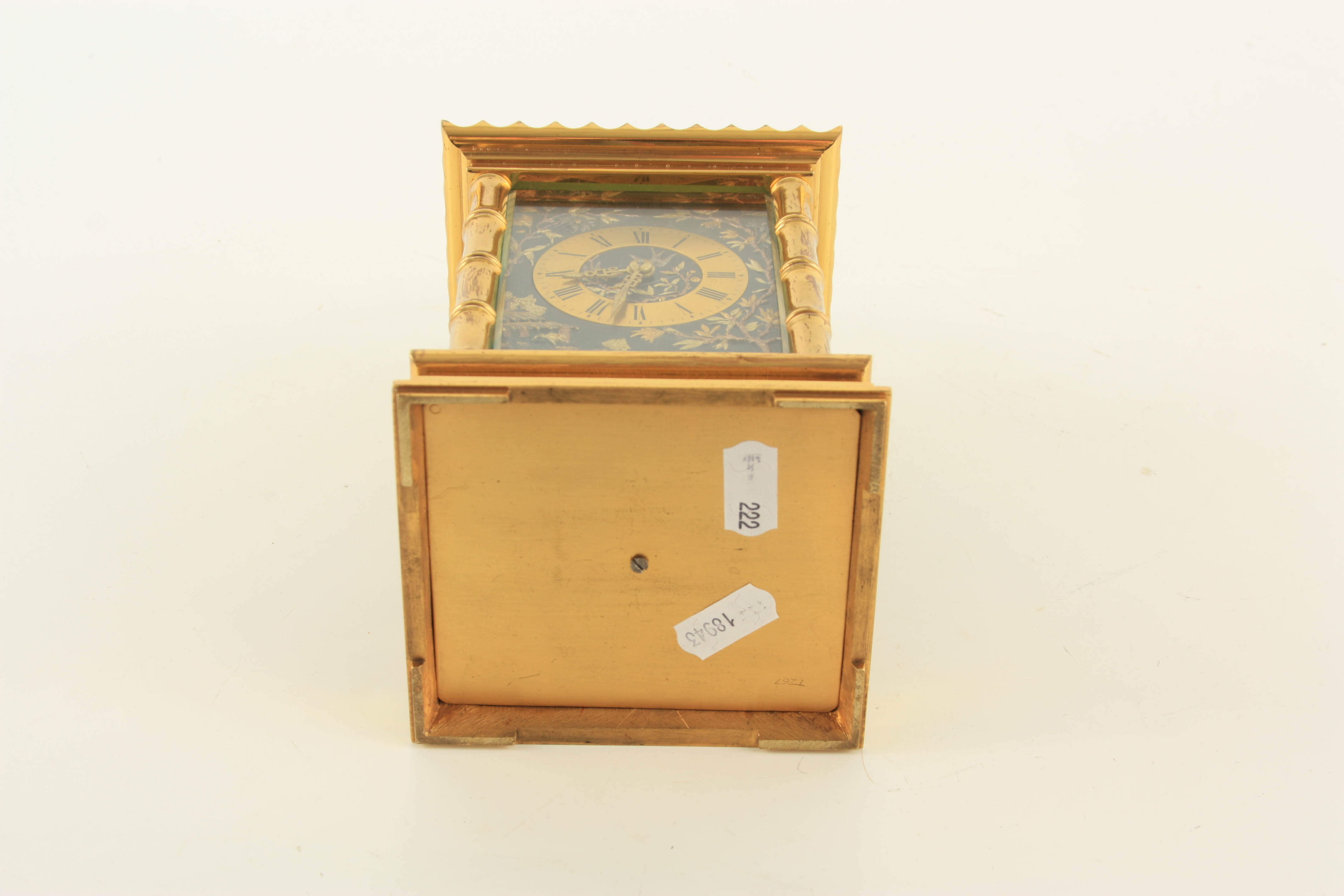 A RARE LATE 19TH CENTURY FRENCH 5 MINUTE REPEATING JAPANESE STYLE CARRIAGE CLOCK the brass case with - Image 10 of 10