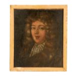 AN EARLY 19TH CENTURY OIL ON CANVAS portrait of a young gentleman 48cm high 41cm wide - mounted gilt