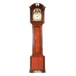 RICHARD JACKSON, HEXHAM A GEORGE III OAK AND MAHOGANY LONGCASE CLOCK the case attributed to