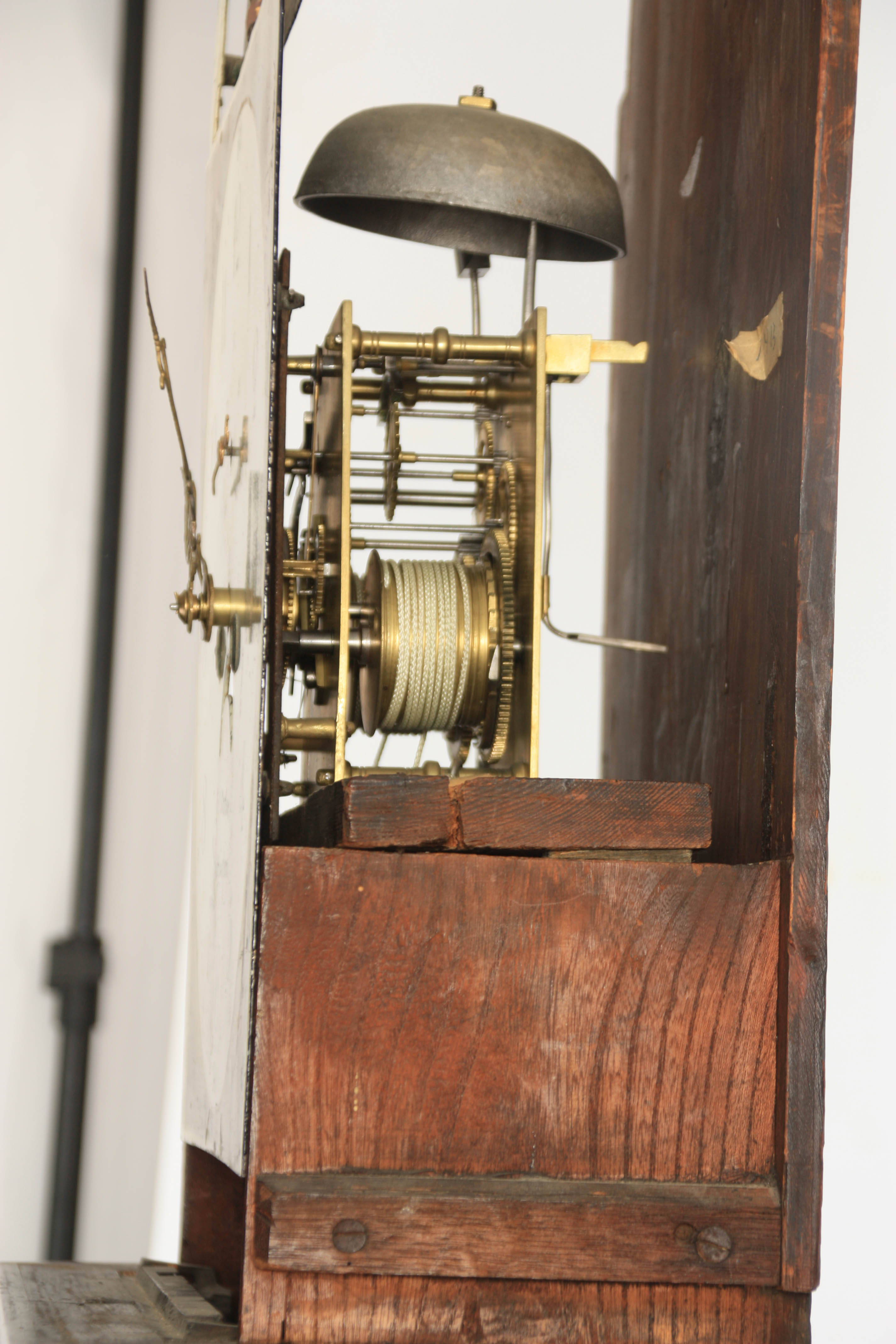 JOHN BARBER, NOTTINGHAM A LATE GEORGE III FIGURED MAHOGANY ADAM AND EVE AUTOMATION LONGCASE CLOCK - Image 11 of 11