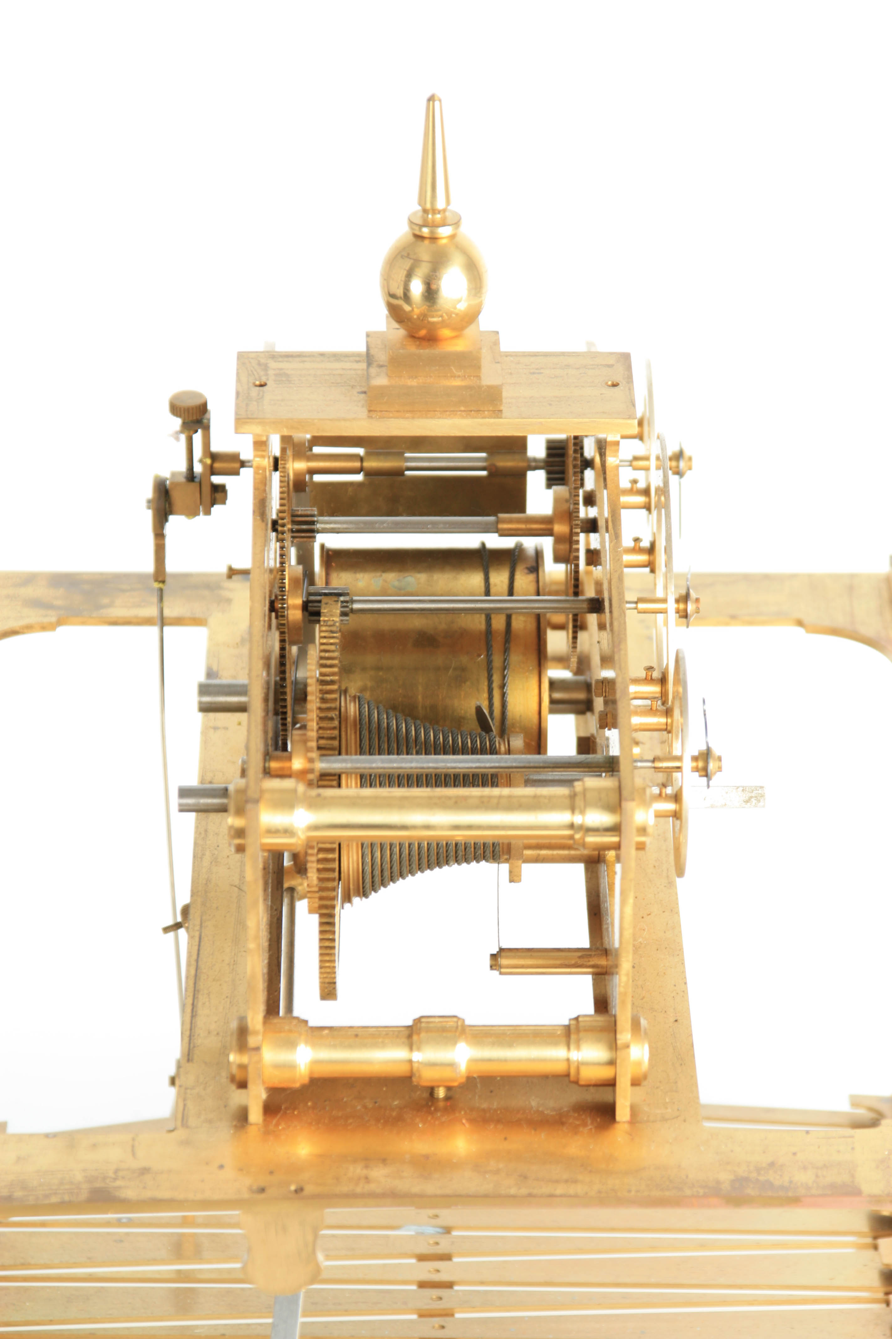 A 20TH CENTURY CONGREVE ROLLING BALL CLOCK having a triangular pediment supported on four tapering - Image 20 of 28