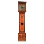 JOSIAH THOMPSON, WHITEHAVEN AN EARLY 18TH CENTURY WALNUT AND MARQUETRY LONGCASE CLOCK the hood