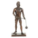 EMILE LOUIS PICAULT (1833-1915) A LATE 19TH/EARLY 20TH CENTURY PATINATED FIGURAL BRONZE modelled