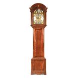 RICHARD RICHARDSON, ASTON (CHESHIRE) A MID 18TH CENTURY QUARTER CHIMING LONGCASE CLOCK the oak