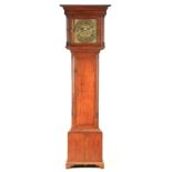 ISAAC HADWEN, KENDAL A MID 18TH CENTURY 30-HOUR LONGCASE CLOCK OF SMALL PROPORTIONS the hood with