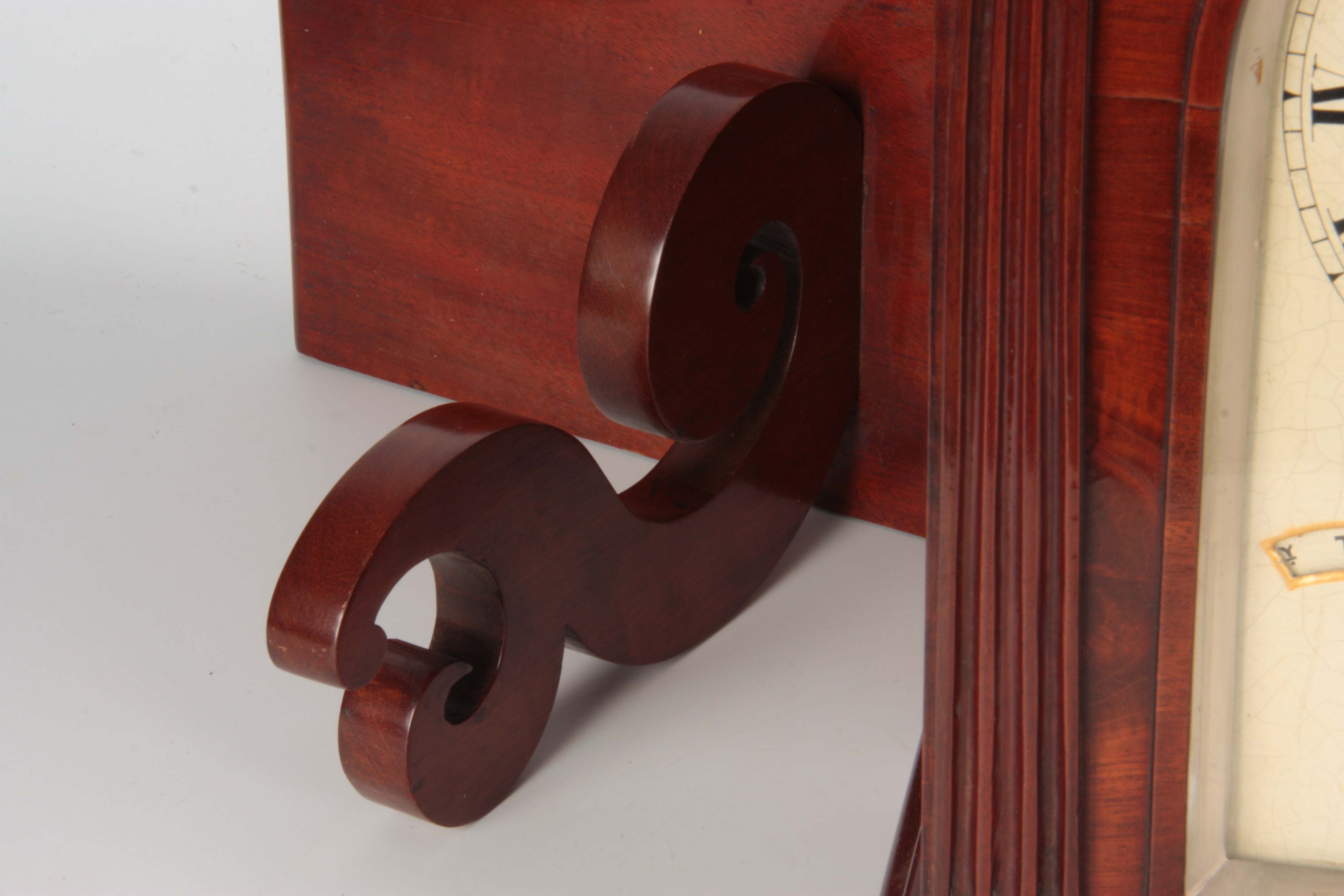 GEORGE TAYLOR, WOLVERHAMPTON A RARE FIGURED MAHOGANY PERPETUAL CALENDAR BRACKET CLOCK ON BRACKET the - Image 5 of 6