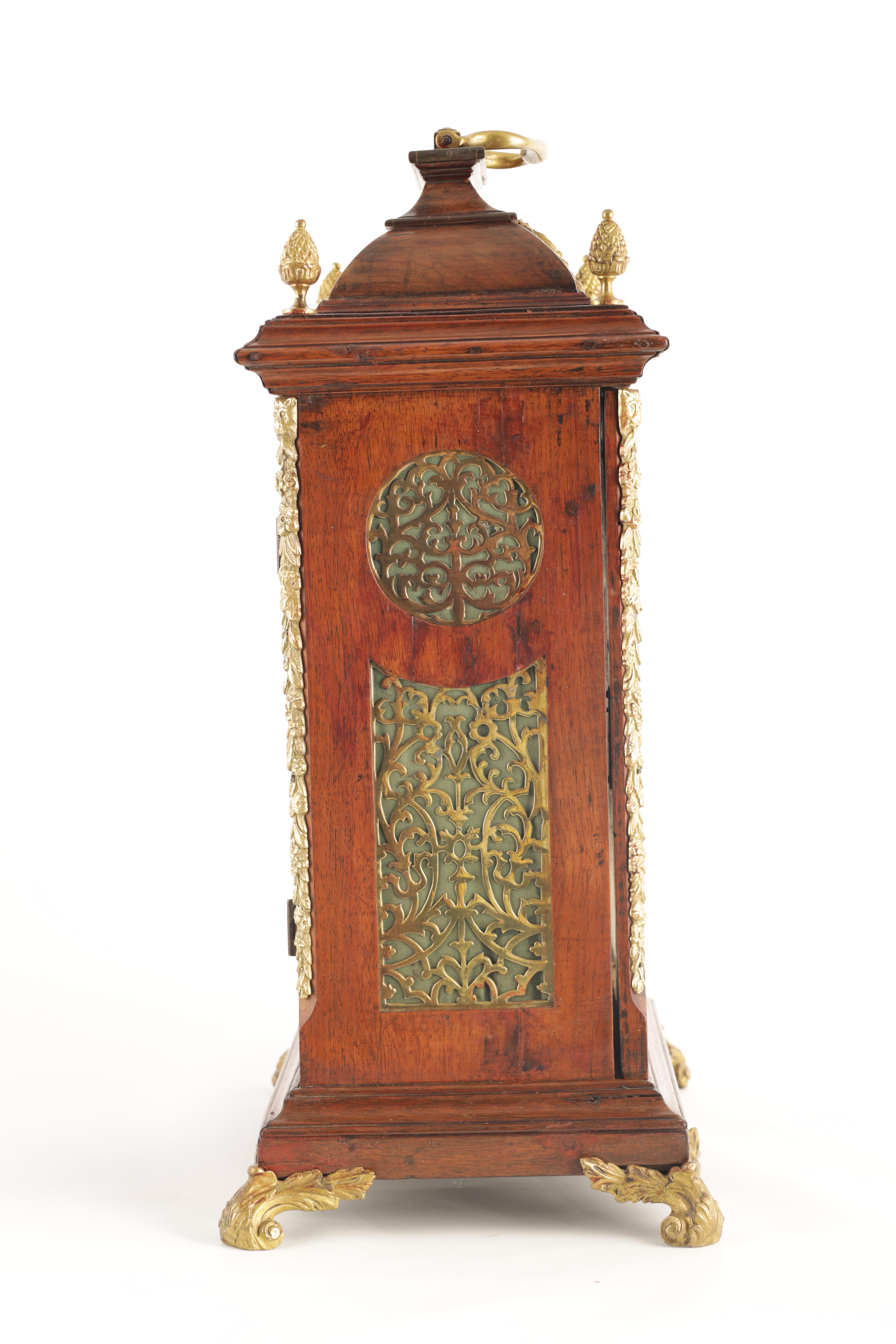 ANDREW DICKIE, LONDON A GEORGE III AUTOMATION VERGE BRACKET CLOCK the ormolu-mounted mahogany case - Image 6 of 10