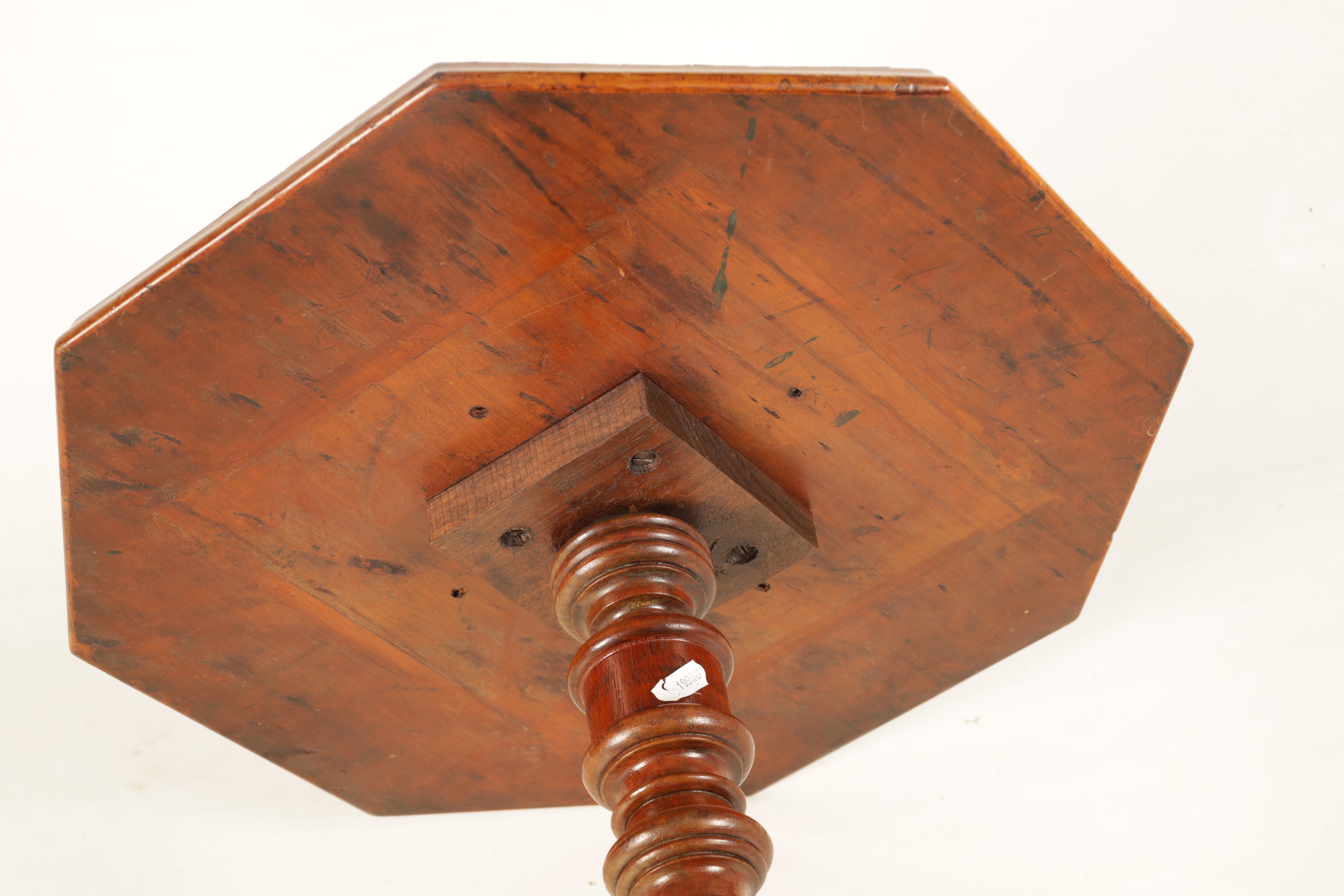 A LATE 19TH CENTURY WILLIAM NORRIE NEW ZEALAND SPECIMEN TABLE having an octagonal top inlaid with - Image 6 of 7