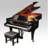 STEINWAY & SONS AN EBONISED MODEL D CONCERT GRAND PIANOFORTE, serial number 444581, with