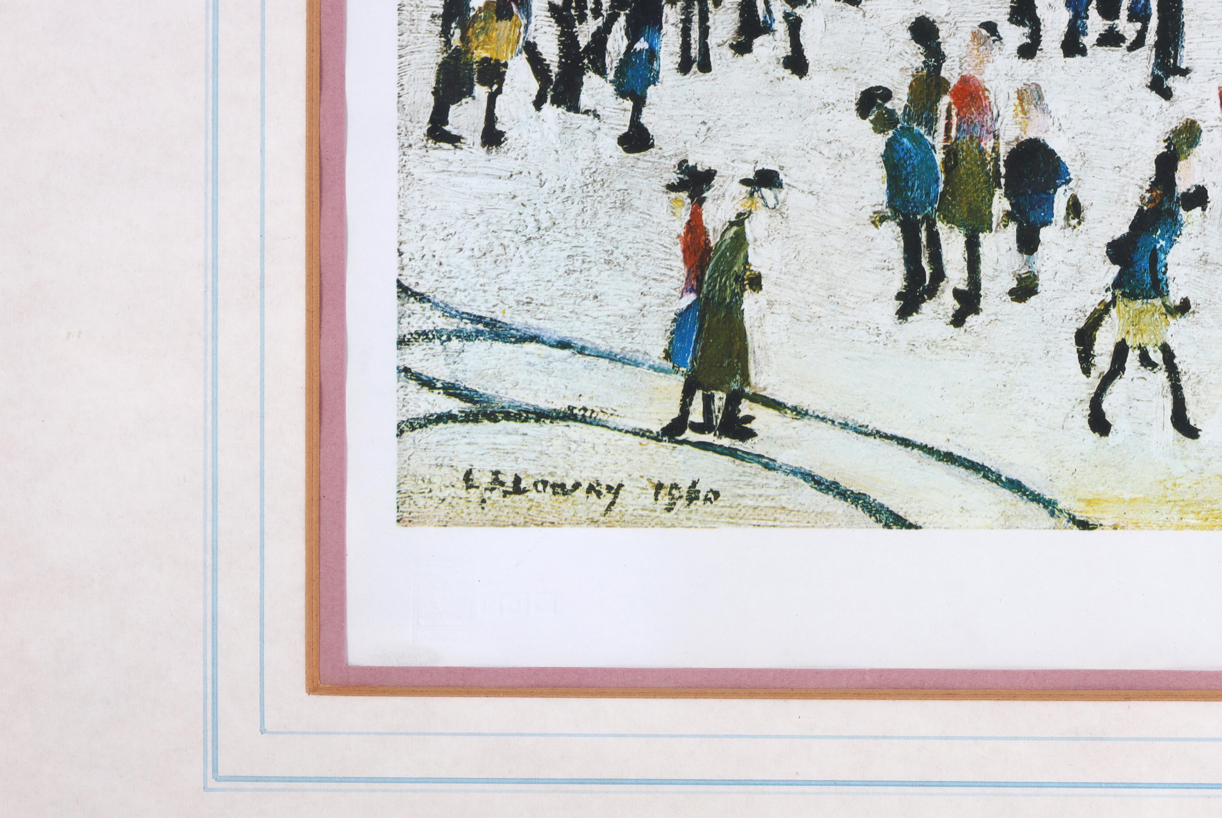 A.R.R. LAURENCE STEPHEN LOWRY (1887-1976) SIGNED PRINT 'FERRY BOATS' signed in pencil in the margin, - Image 7 of 9