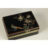 A JAPANESE MEIJI PERIOD INABA CLOISONNE ENAMEL BOX