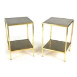 A PAIR OF 20TH CENTURY END TABLES