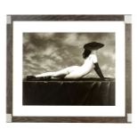 BOB CARLOS CLARKE PRINT OF NUDE LADY ’BLACK HAT’