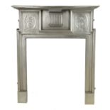 A COALBROOKDALE CAST IRON ART NOUVEAU FIRE SURROUND