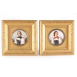A PAIR OF LATE 19TH CENTURY CONTINENTAL PORCELAIN PAINTED PLAQUES
