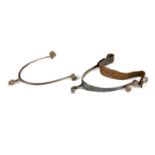 TWO 18TH CENTURY ROWEL RIDING SPURS