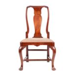 A GEORGE II MAHOGANY SIDE CHAIR