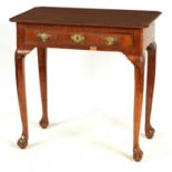 AN EARLY 18TH CENTURY MAHOGANY SIDE TABLE