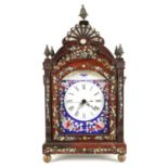 A LARGE 19TH CENTURY CHINESE DOUBLE FUSEE BRACKET CLOCK