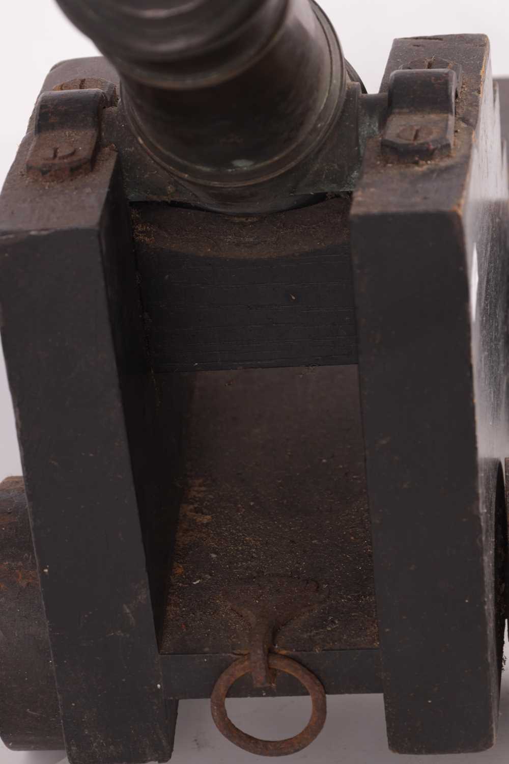 A SMALL BRONZE SIGNALLING CANON - Image 5 of 10