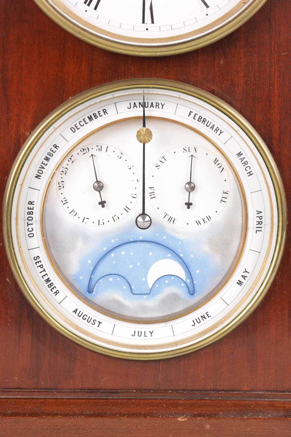 AN EARLY 20TH CENTURY FRENCH PERPETUAL CALENDAR AND MOONPHASE MANTEL CLOCK - Image 3 of 13
