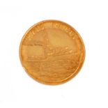A 9CT GOLD MOUNTBATTEN COIN