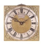 RICHARD GILKES, ADDERBURY. AN EARLY 18TH CENTURY HOOK AND SPIKE WALL CLOCK