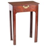 A RARE GEORGE II MAHOGANY WRITING TABLE OF SMALL SIZE