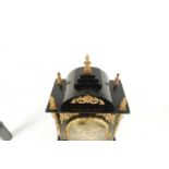 A LARGE 19TH CENTURY ORMOLU MOUNTED TRIPLE FUSEE QUARTER CHIMING BRACKET CLOCK