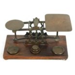 S MORDON & CO, LONDON A SET OF 19TH CENTURY BRASS POSTAL SCALES