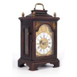 A VERY RARE MID 18TH CENTURY MINIATURE FUSEE BRACKET CLOCK, POSSIBLY AUSTRIAN