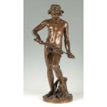 ADRIEN-ETIENNE GAUDEZ, FRENCH (1845-1902) A 19TH CENTURY FIGURAL BRONZE SCULPTURE